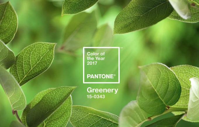Pantone Greenery color del año 2017